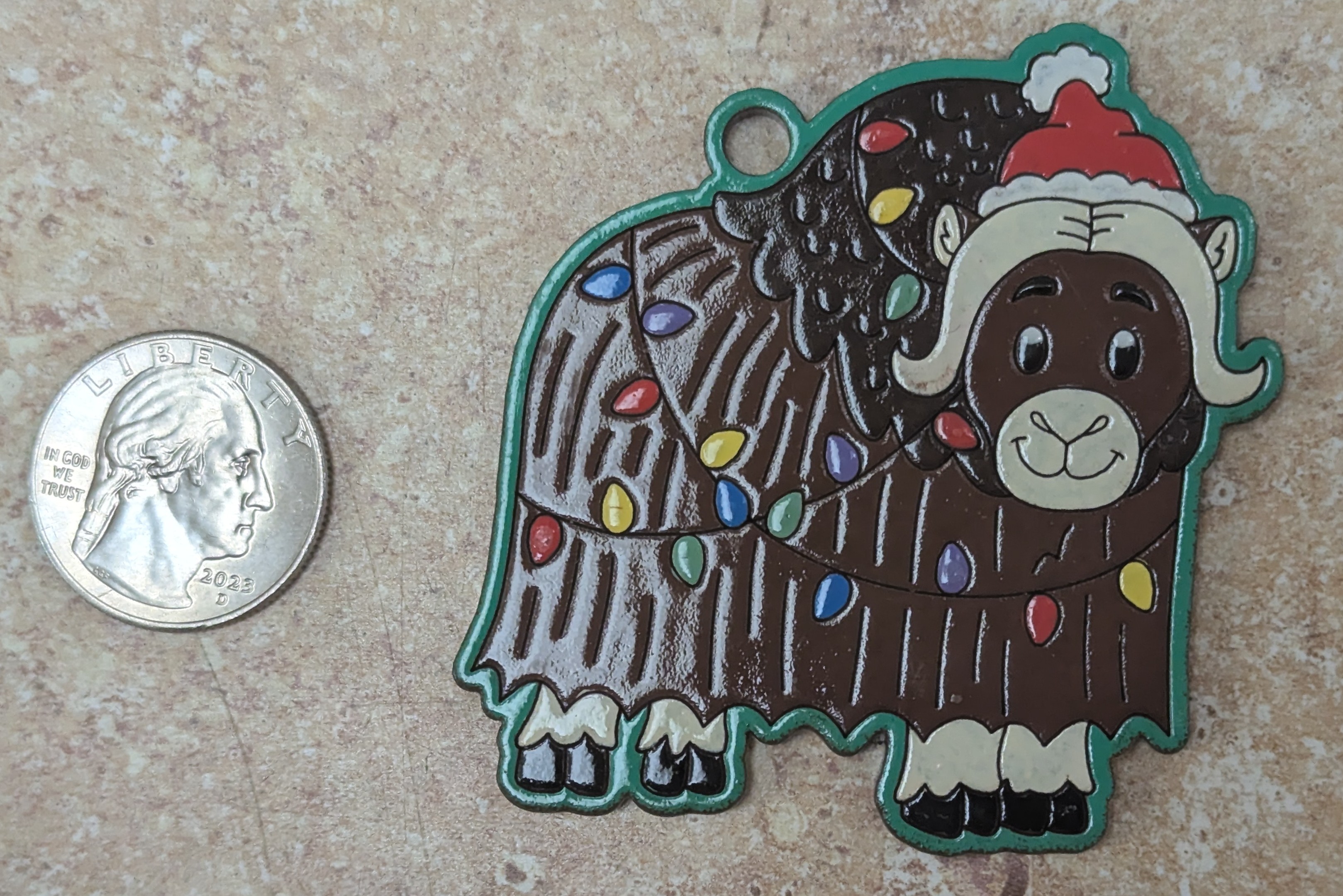 Christmas Lights Musk Ox Ornament (click to enlarge) Christmas Lights Musk Ox Ornament (click to enlarge)